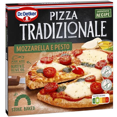 Tradizionale Dr Oetker Mozzarella Pizza Con Queso Mozzarella Tomate