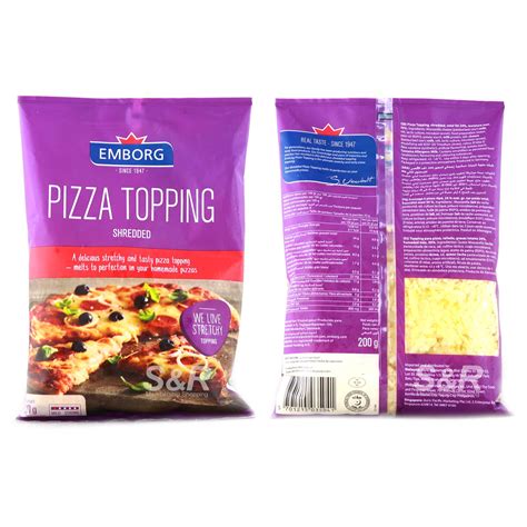 Emborg Pizza Topping Shredded 200g