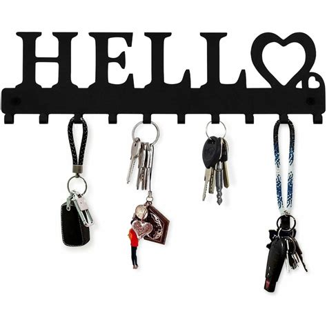 Key Holder Metal Keys Holder Decor Wall Mounted Welcome Design Style