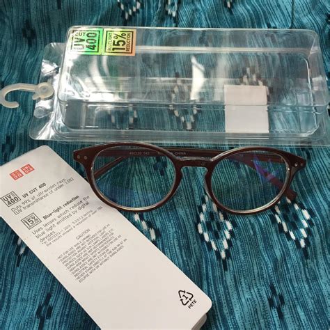 Uniqlo Uv And Blue Light Reduction Glasses Unisex Womens Fashion