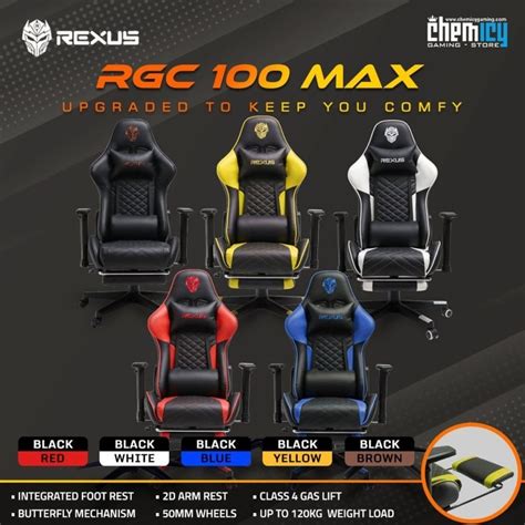 Jual Rexus Rgc Max Gaming Chair Kursi Gaming Shopee Indonesia