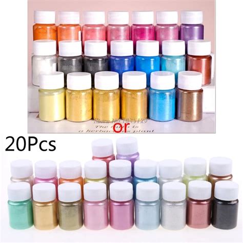 20 poudre nacrée colorant en résine époxy Pigment de perle poudre