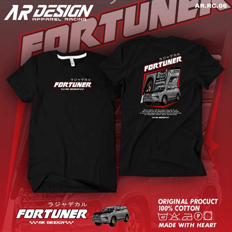 Jual Kaos Toyota Fortuner Baju Distro Pria Fortuner T Shirt Toyota