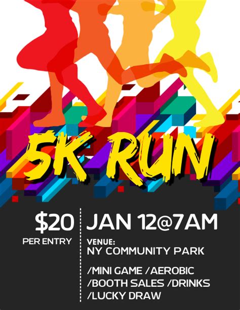 5k Run And Walk Flyer Template Postermywall