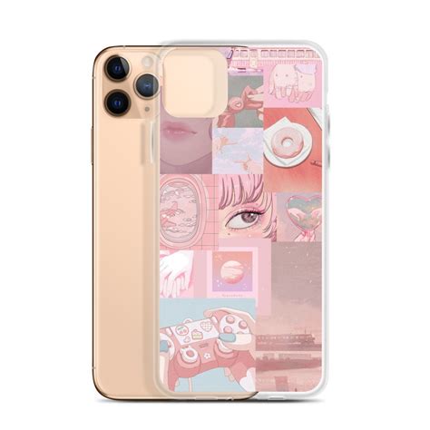 Cute Anime Aesthetic Collage Phone Case Girly Pink Pastel Etsy Canada