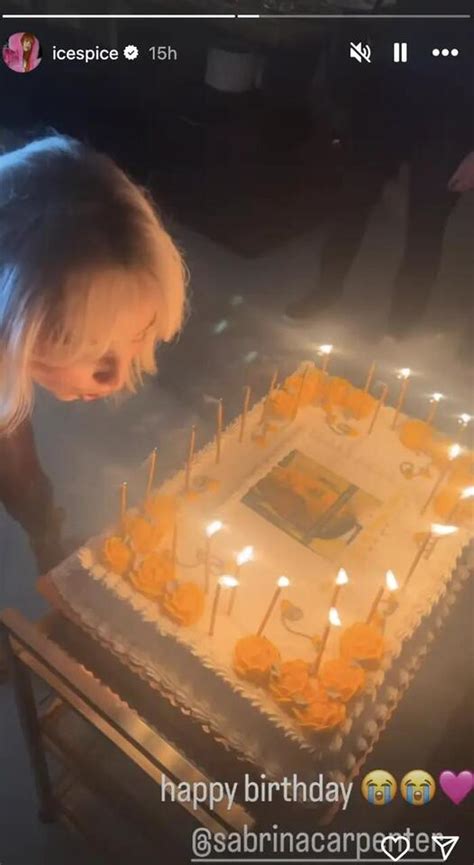 Sabrina Carpenter Had A Leonardo Dicaprio Themed 25th Birthday Cake That You Have To See