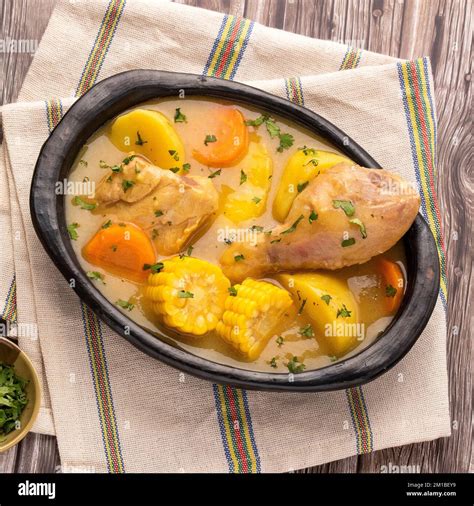 Colombian Chicken Sancocho Traditional Food Stock Photo Alamy