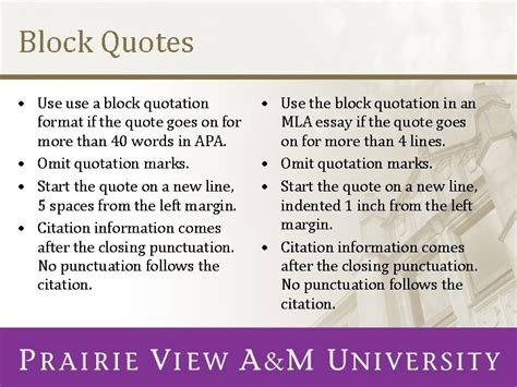 How To Do Block Quotes Apa In Text Citations The Basics Purdue