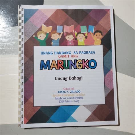 Marungko Unang Hakbang Sa Pagbasashort Sizecomb Bindpvc Cover Shopee Philippines