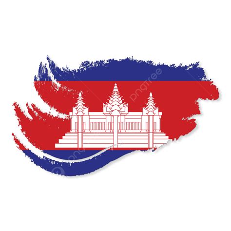 Cambodia Flag National Symbol With Transparent Background Cambodia