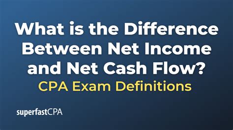 What Is The Difference Between Net Income And Net Cash Flow