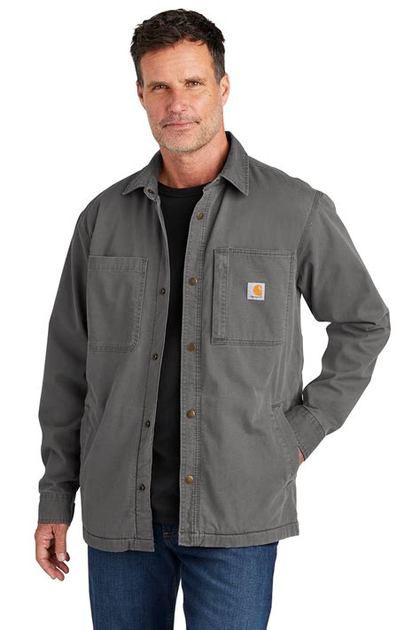 Carhartt Rugged Flex Fleece Lined Shirt Jac Product Sanmar