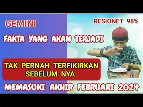 Gemini Fakta Yang Akan Terjadi Buatmu Di Akhir Februari Youtube