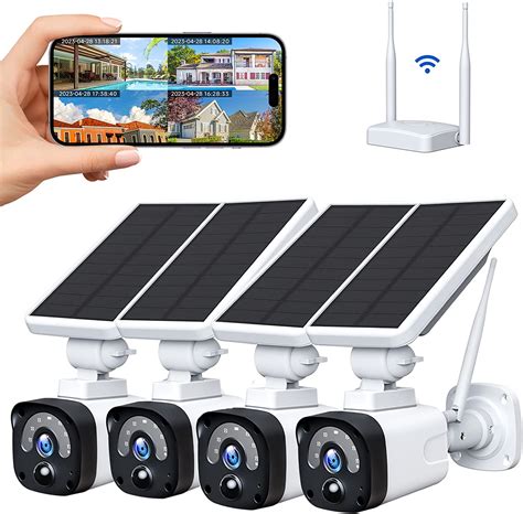 Topiacam Wireless Solar Security Camera Outdoor Wireless Security