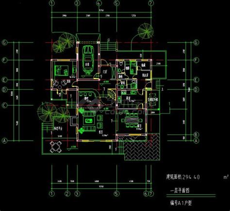 某小区欧式多层别墅建筑设计cad方案图住宅小区土木在线