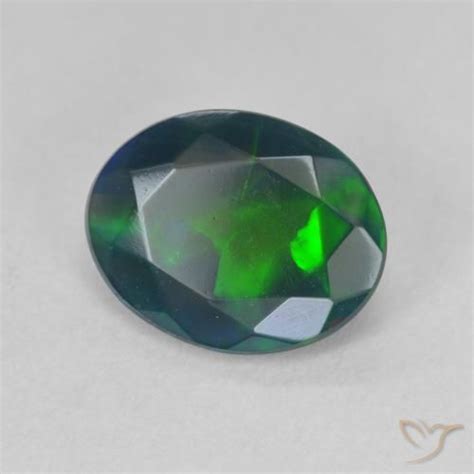 Carat Oval Black Opal Gemstone For Sale Loose Certified Black