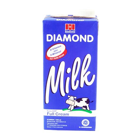 Jual Susu UHT Diamond Full Cream Dan Coklat 1 Liter Shopee Indonesia