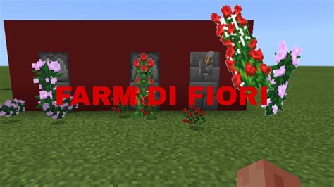 MINECRAFT TUTORIAL FARM DI FIORI YouTube