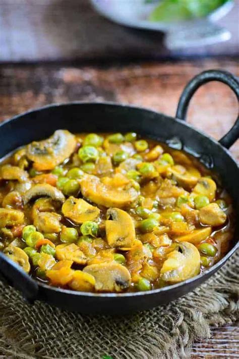 Dhingri Matar Recipe Mushroom Peas Curry Whiskaffair