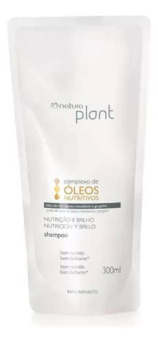 Refil Shampoo Nutrição E Brilho Plant Natura 300ml