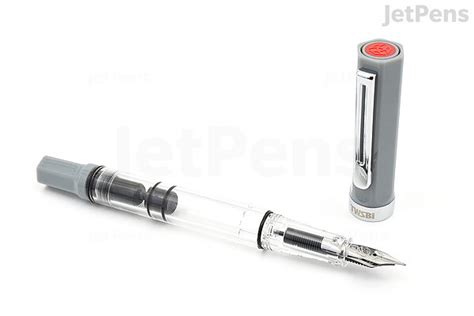 Twsbi Eco Cement Grey Fountain Pen Extra Fine Limited Edition Jetpens