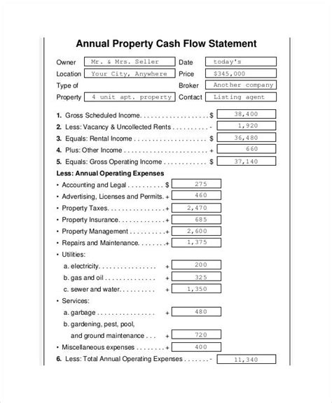 Cash Flow Statement 10 Examples Format Pdf