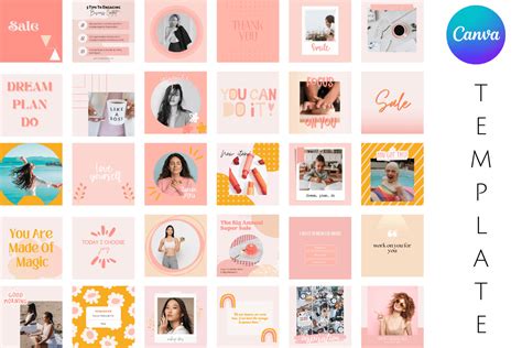 Instagram Templates Canva Pastel Colors Graphic By Come Cosi Design · Creative Fabrica