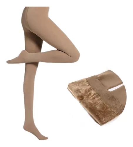 Meia Cal A L Peluciada T Rmica Tranlucida Cor Nude Pele Parcelamento Sem Juros