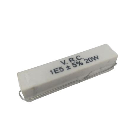 E W Axial Lead Ceramic Encased White Wire Wound Resistors