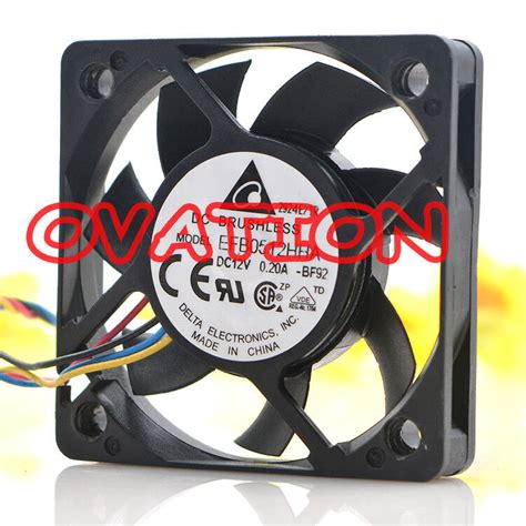 For DELTA EFB0512HHA DC12V 0 2A 50 50 10mm 4pin Server Cooling Fan EBay