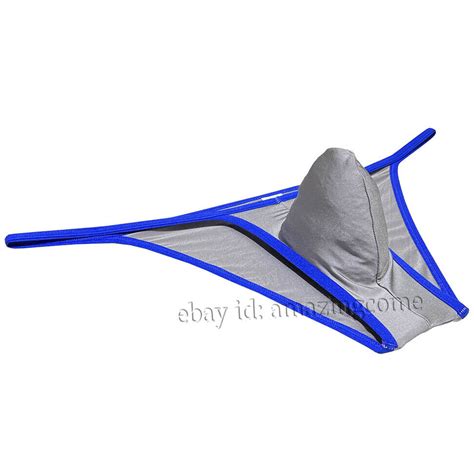 Sports Men S Ice Silk Bulge Pouch Bikini Briefs Underwear Ultra Thin Underpants Ebay
