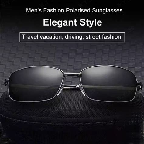 Ecool Day And Night Dual Purpose Polarized Sunglasses For Men Square