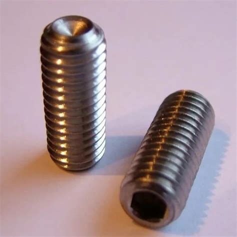 Full Thread Mild Steel Socket Head Grub Screw Size Inch Length