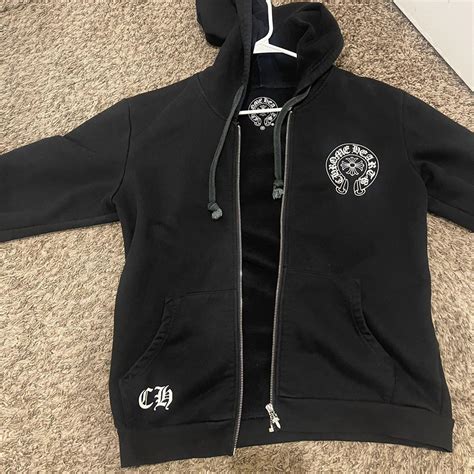 Chrome Heart Hoodie Los Angeles Zip Up Hoodie I Depop