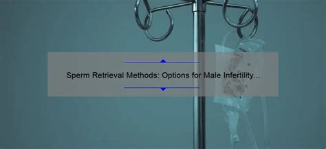 Sperm Retrieval Methods Options For Male Infertility Treatment Sperm