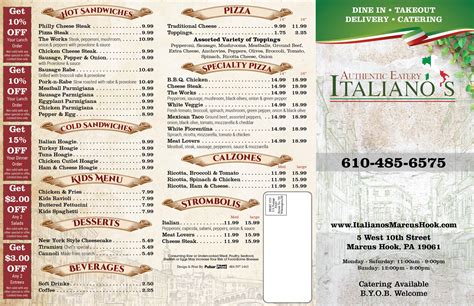 Menu - Italianos PA