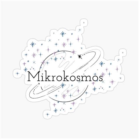 Mikrokosmos Light Version Sticker For Sale By Euphoria Rose