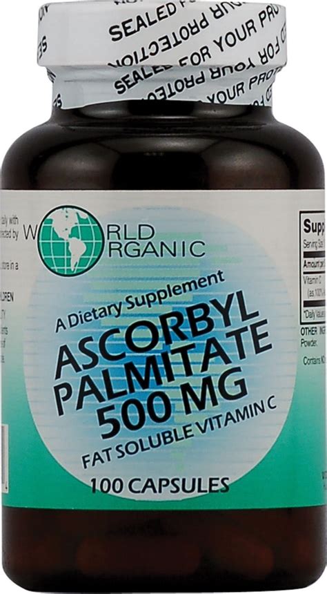 World Organic Ascorbyl Palmitate -- 100 Capsules - Vitacost