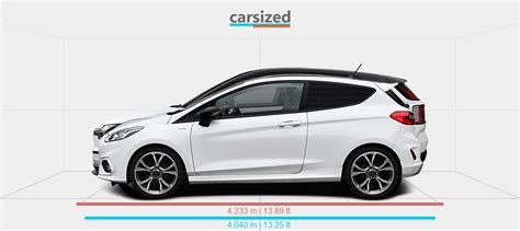 Dimensions Ford Fiesta 2017 Present Vs Volvo EX30 2023 Present