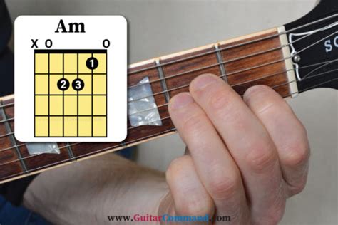 Am Chord Guitar: How To Play A Minor Guitar Chord – Diagrams & Photos