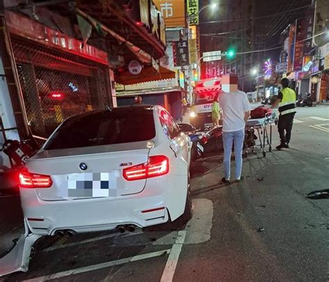 新北bmw男酒駕衝對向車道「連撞26機車」 副駕駛連坐重罰 社會 中時