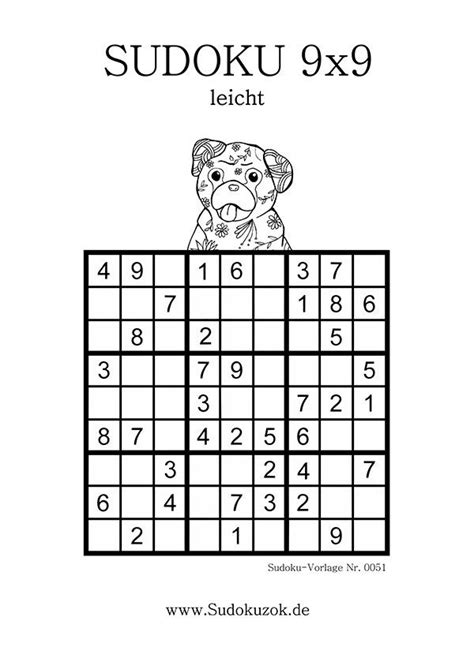 Sudoku Vorlage In Der Stufe Leicht Save Quick Sudoku Puzzles Templates