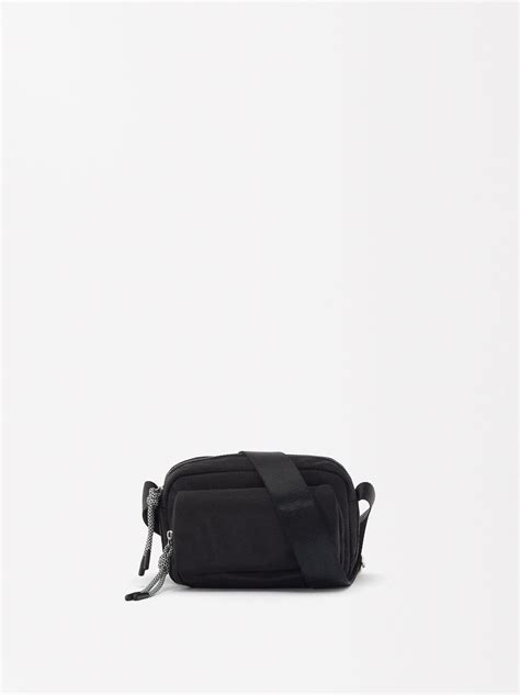 Nylon Crossbody Bag Black Parfois