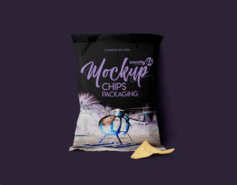 Free Chips Package Mockup Psd