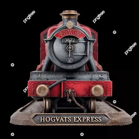 Hogwarts Express Front View Chugging Right At Camera With Plaque On