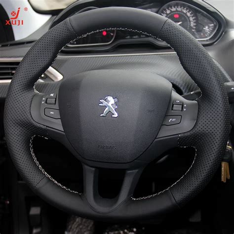 XuJi Steering Wheel Cover For Peugeot 208 2008 Car Special Hand