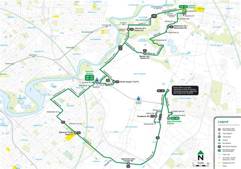 Transperth Bus Route From Redcliffe Stn Circular Route Australia