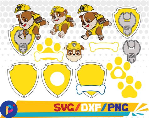 Rubble Paw Patrol Svg Free Retmon