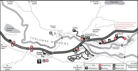 Yosemite Nationwide Park Map (PDF) • PhotoTraces