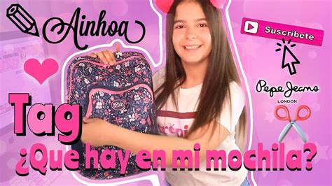 ¿que Hay En Mi Mochila 🎒 Tag De La Mochila Ainhoa 2019 Con Mismaletas